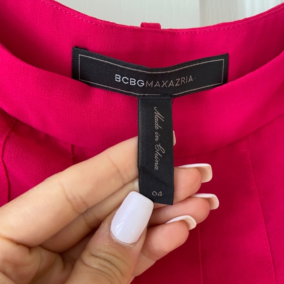 BCBGMAXAZRIA Pink pleaded skirt - Picture 2 of 3